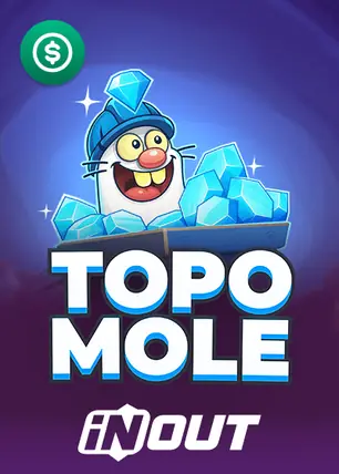 topo mole pokie by InOut at Brango